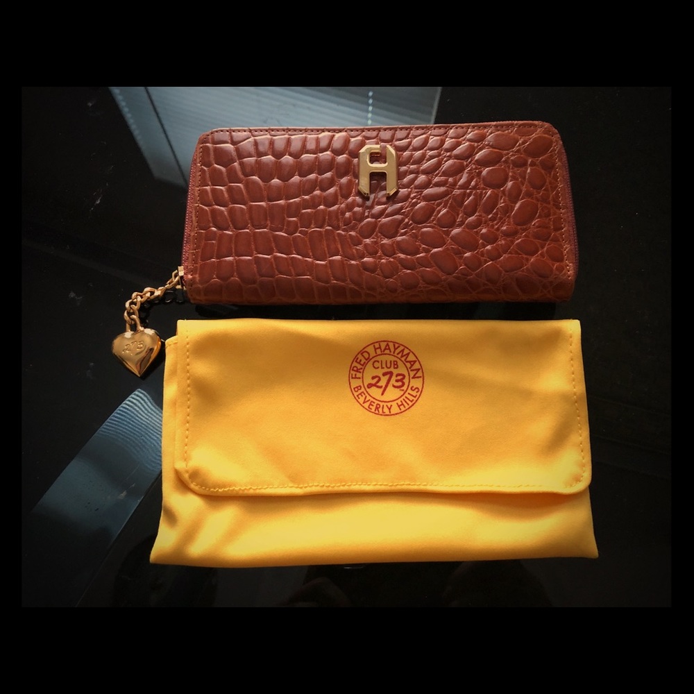 Fred Hayman Beverly Hills Leather Clutch